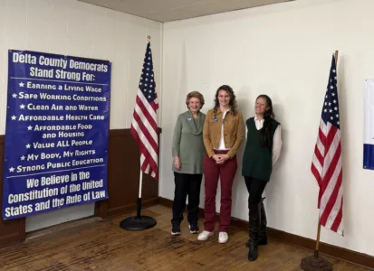 Blue politicians join in local door-knocking